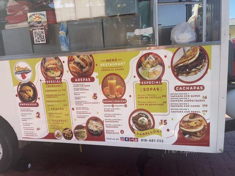 Arepas El Chamo - San Fernando Valley, CA menu_pic