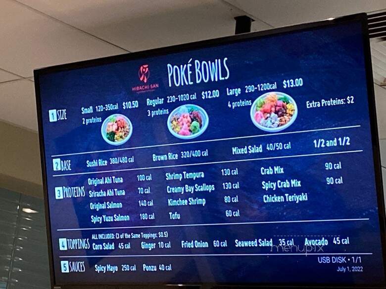 Hibachi-San - University Park, PA menu_pic