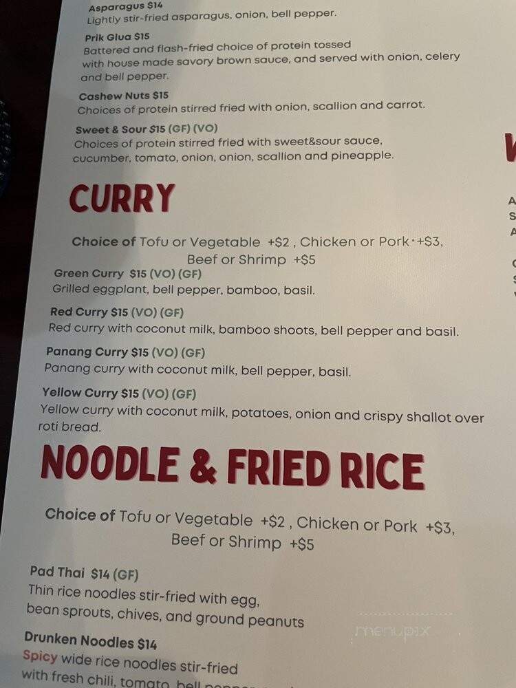 Daughter Thai - Lovettsville, VA menu_pic