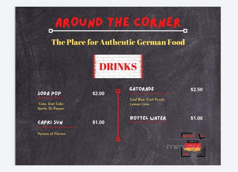 Around the Corner - Galveston, TX menu_pic