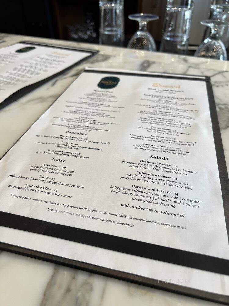 The Social - Milwaukee, WI menu_pic