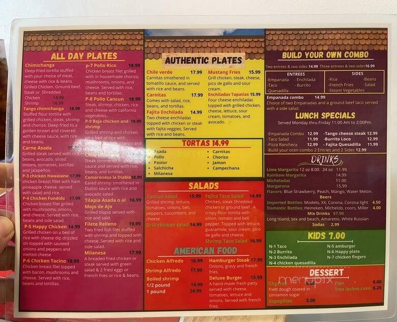 Tango Empanada Tacos - Ridgeland, MS menu_pic