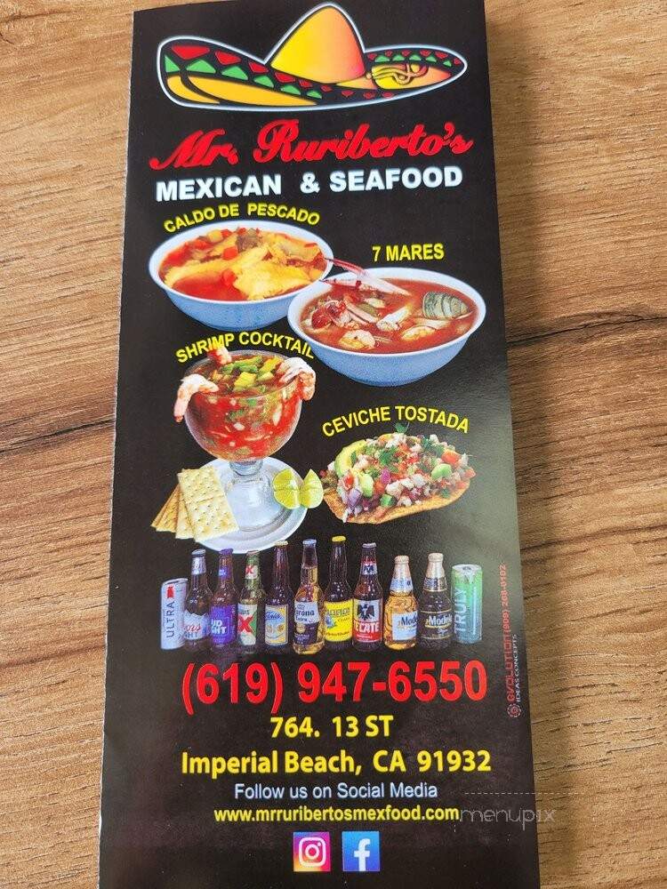 Mr Ruriberto's Mexican Food & Seafood - Imperial Beach, CA menu_pic