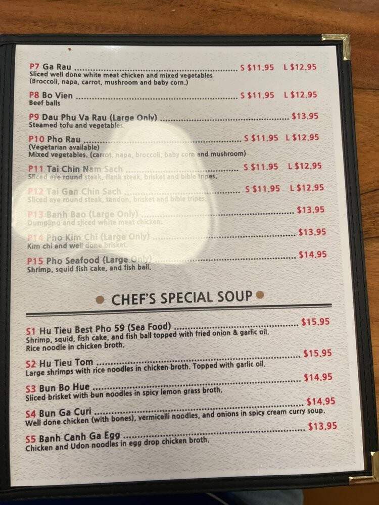 Best Pho 59 - Ellicott City, MD menu_pic