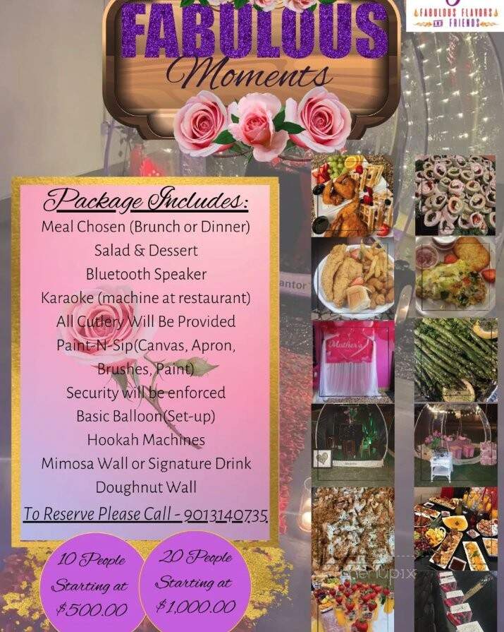 Fabulous Flavors & Friends - Memphis, TN menu_pic