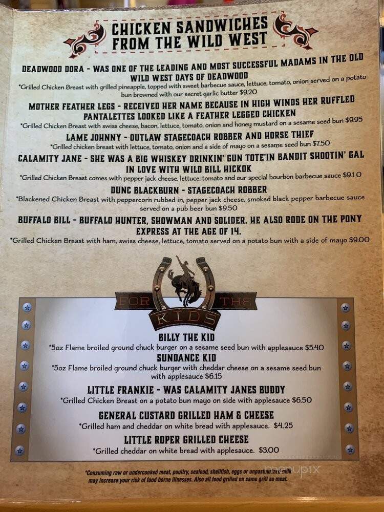 Chuckwagon Cowboy Burgers - Richland Center, WI menu_pic