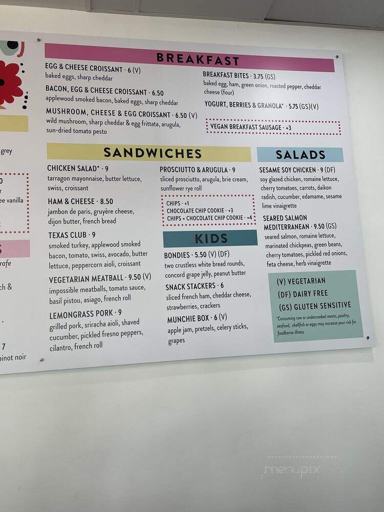 Common Bond - Houston, TX menu_pic