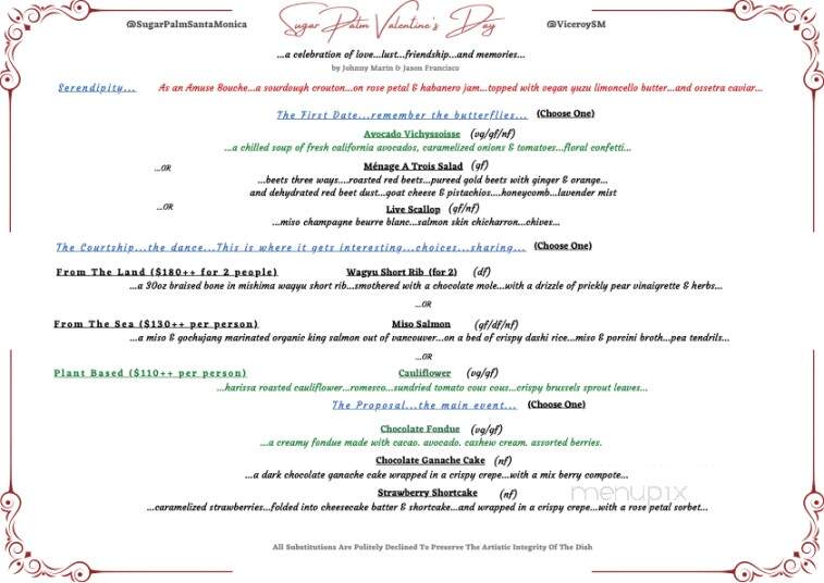 Sugar Palm Ocean Avenue - Santa Monica, CA menu_pic