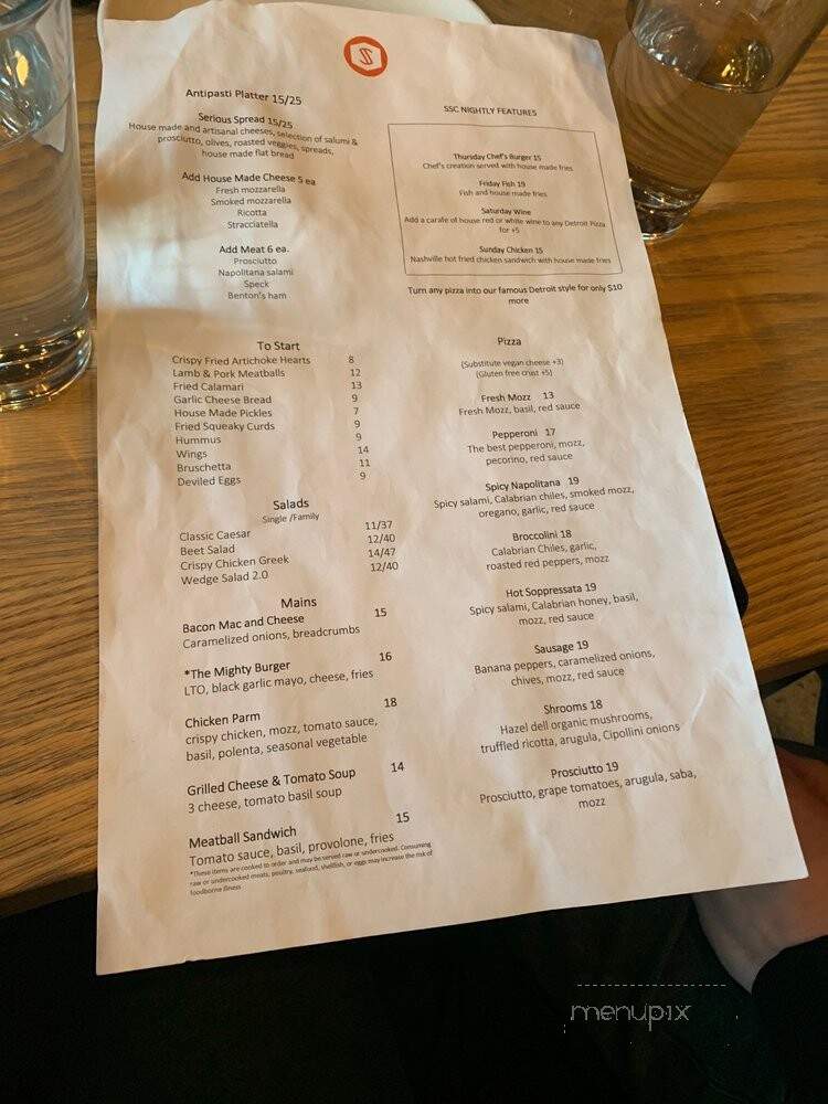 Sunnyside Supper Club - Denver, CO menu_pic
