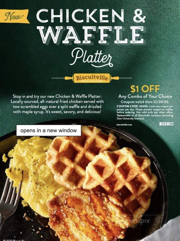 Biscuitville - Greensboro, NC menu_pic