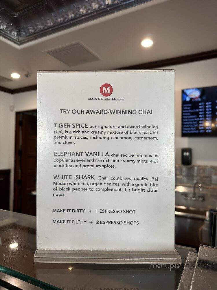 Main Street Coffee - La Quinta, CA menu_pic