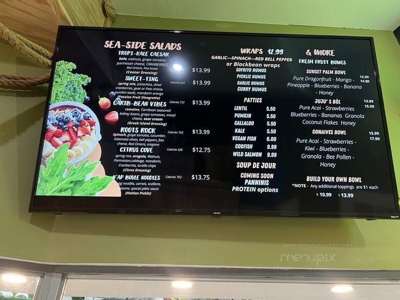 Cocoa Bean Juice and Salad Bar - Brooklyn, NY menu_pic