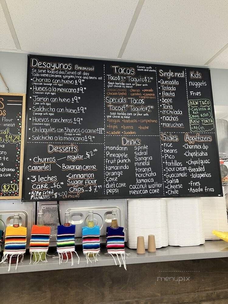 Borimex Mexican Restaurant - Ypsilanti, MI menu_pic