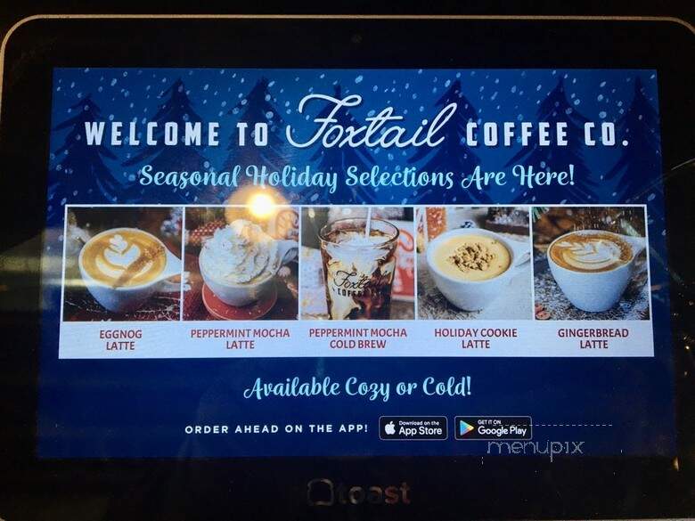 Foxtail Coffee - Newnan, GA menu_pic