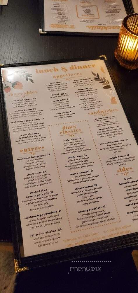 Mira Mira - Toronto, ON menu_pic