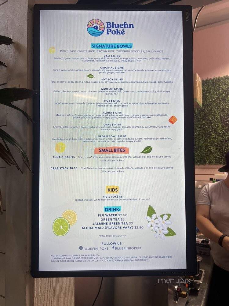 Bluefin Poke - Pensacola, FL menu_pic