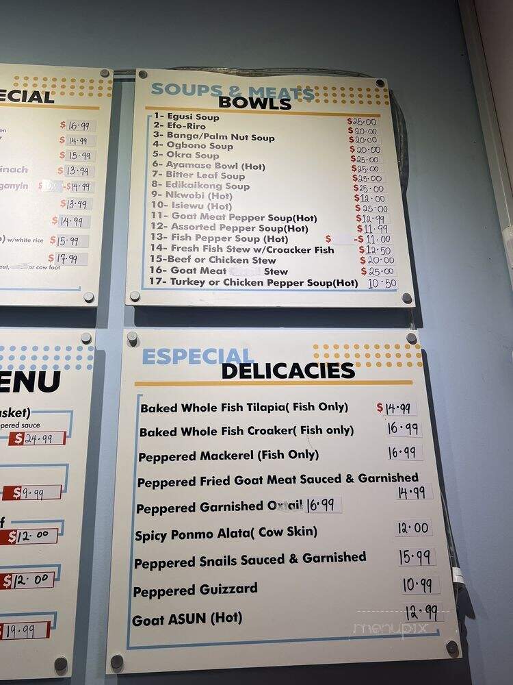 Pointone African Cuisine - Fayetteville, NC menu_pic