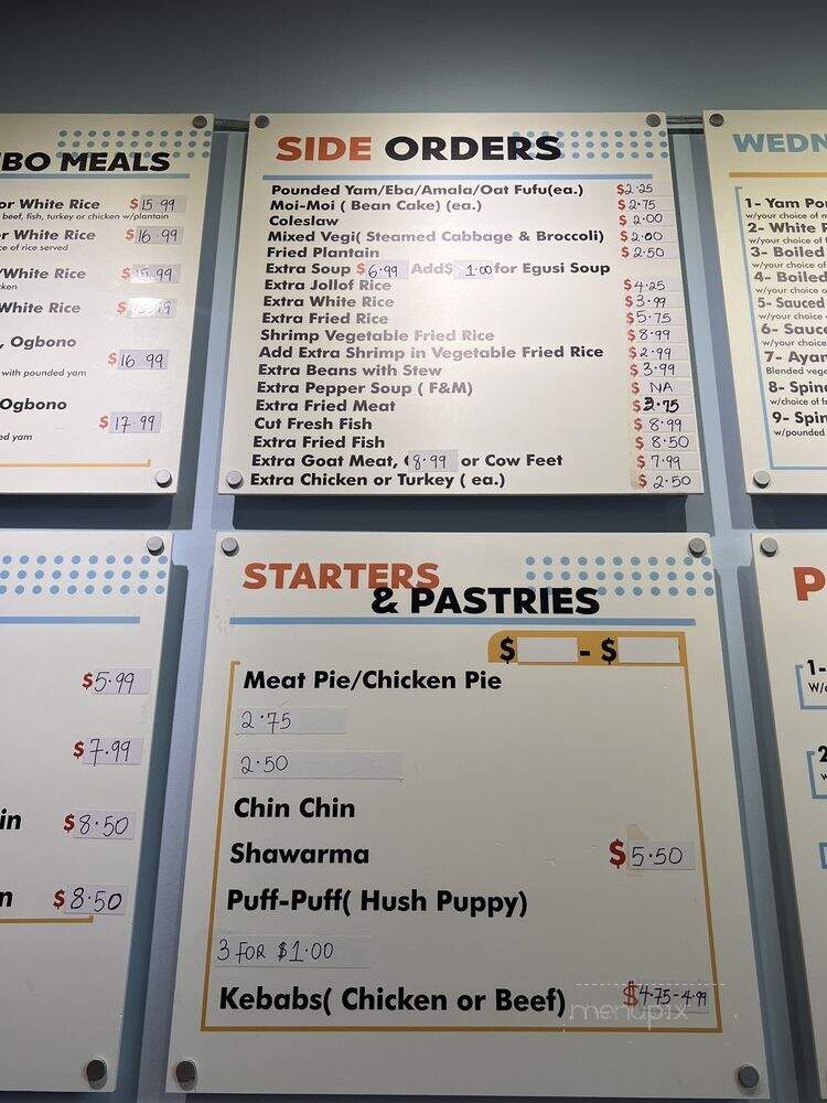 Pointone African Cuisine - Fayetteville, NC menu_pic