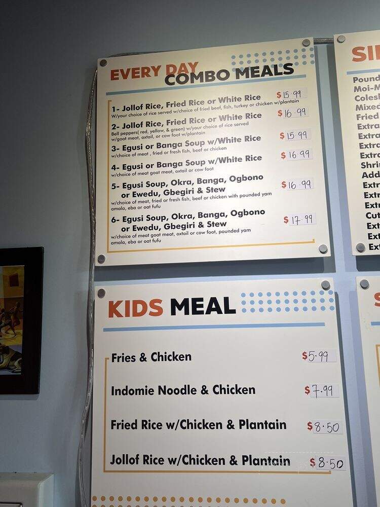 Pointone African Cuisine - Fayetteville, NC menu_pic