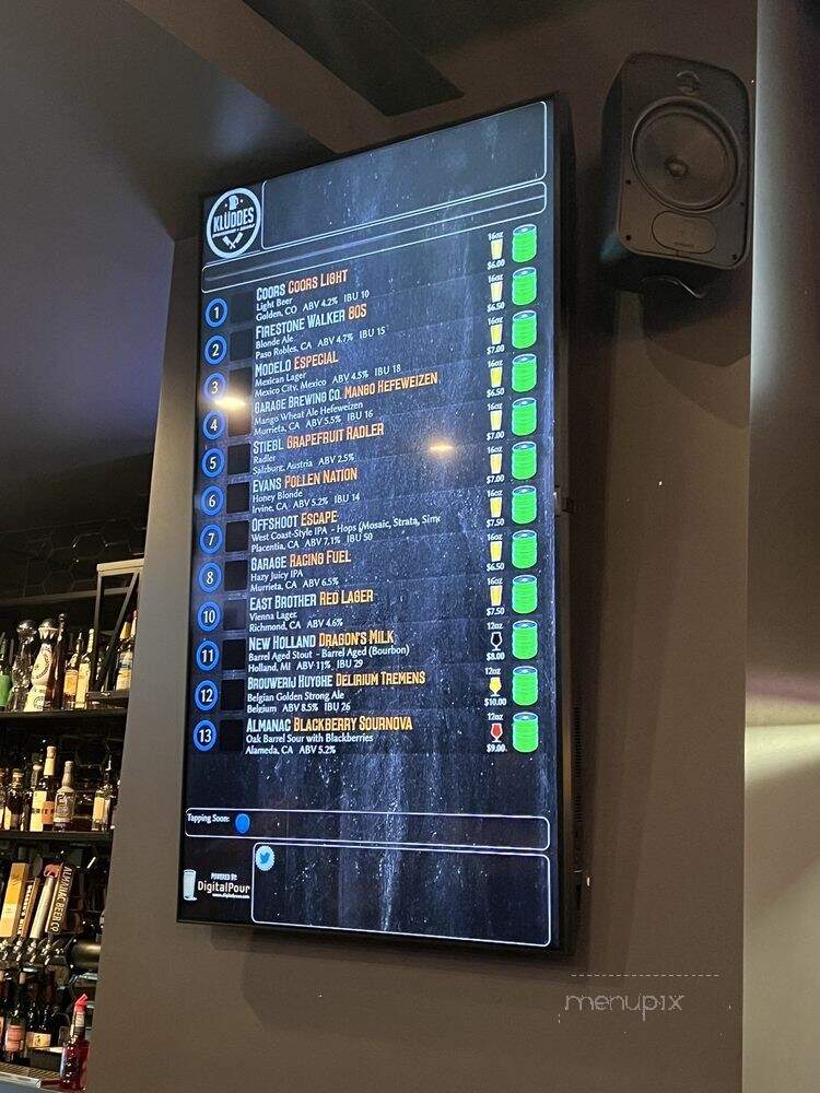 Kluddes Smokehouse + Saloon - Yucaipa, CA menu_pic