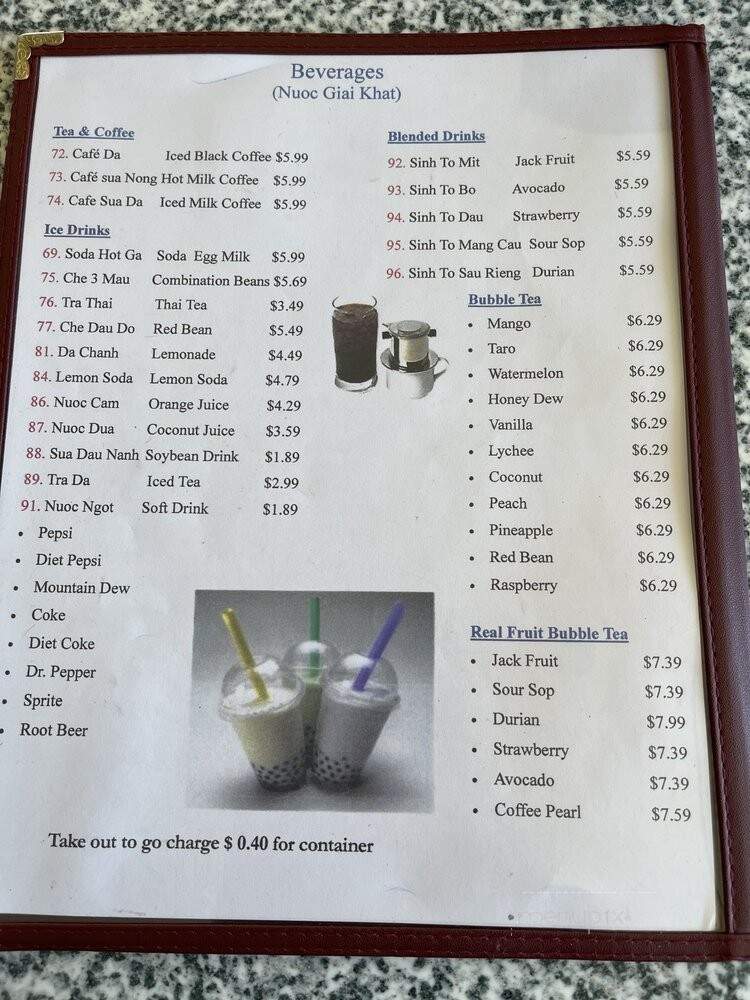 Pho Lynn - Olympia, WA menu_pic