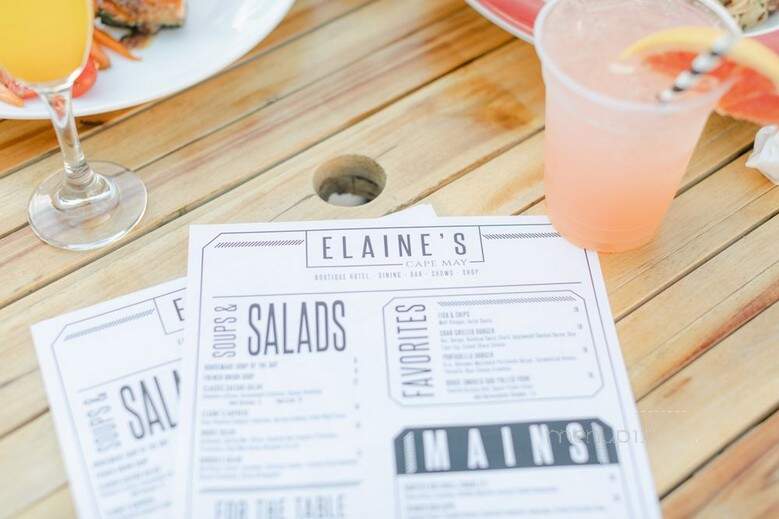 Elaines Cape May - Cape May, NJ menu_pic