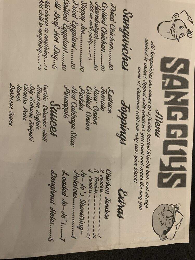Sang Guys - Anaheim, CA menu_pic