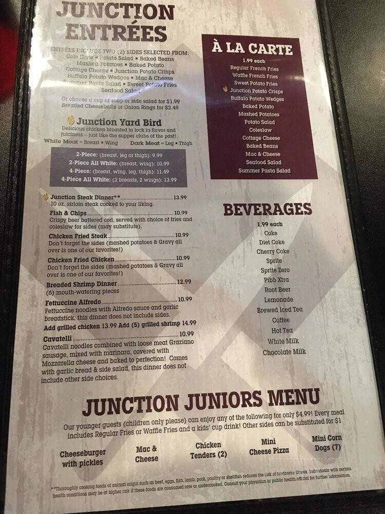 Grand Junction Bar & Grill - West Des Moines, IA menu_pic