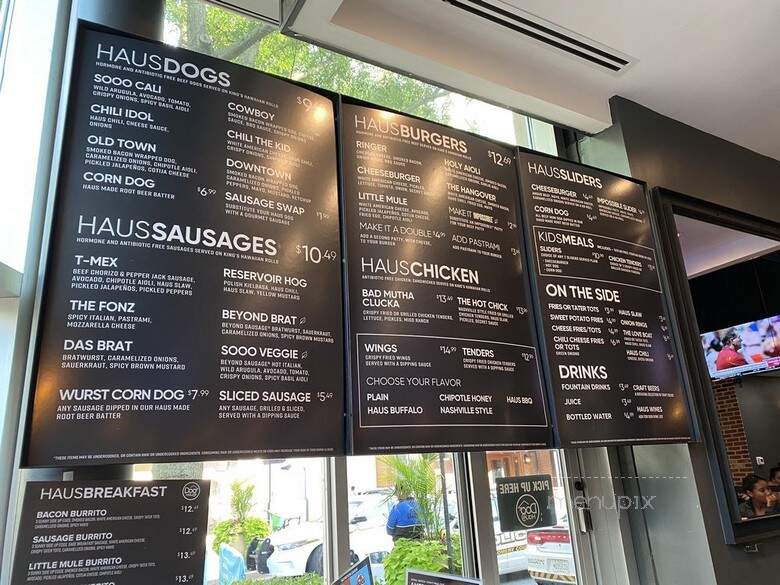 Dog Haus - Silver Spring, MD menu_pic