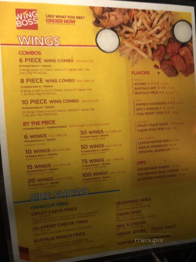 Wing Boss - Addison, TX menu_pic