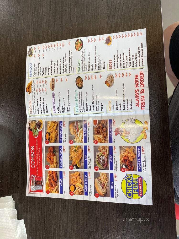 Chick'n Fun - Wesley Chapel, FL menu_pic