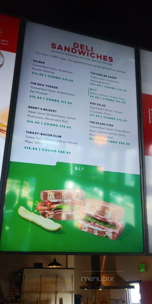 Ben & Esthers - Portland, OR menu_pic