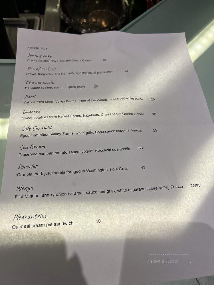 The Setting - Washington, DC menu_pic