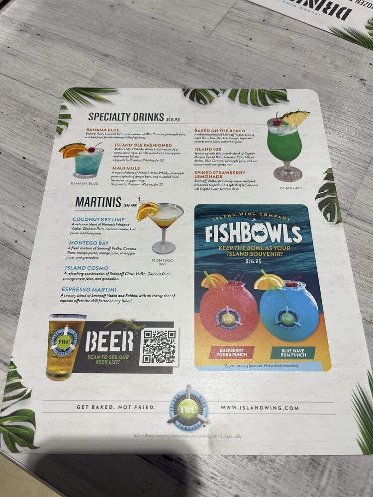 Island Wing Company - Kissimmee, FL menu_pic