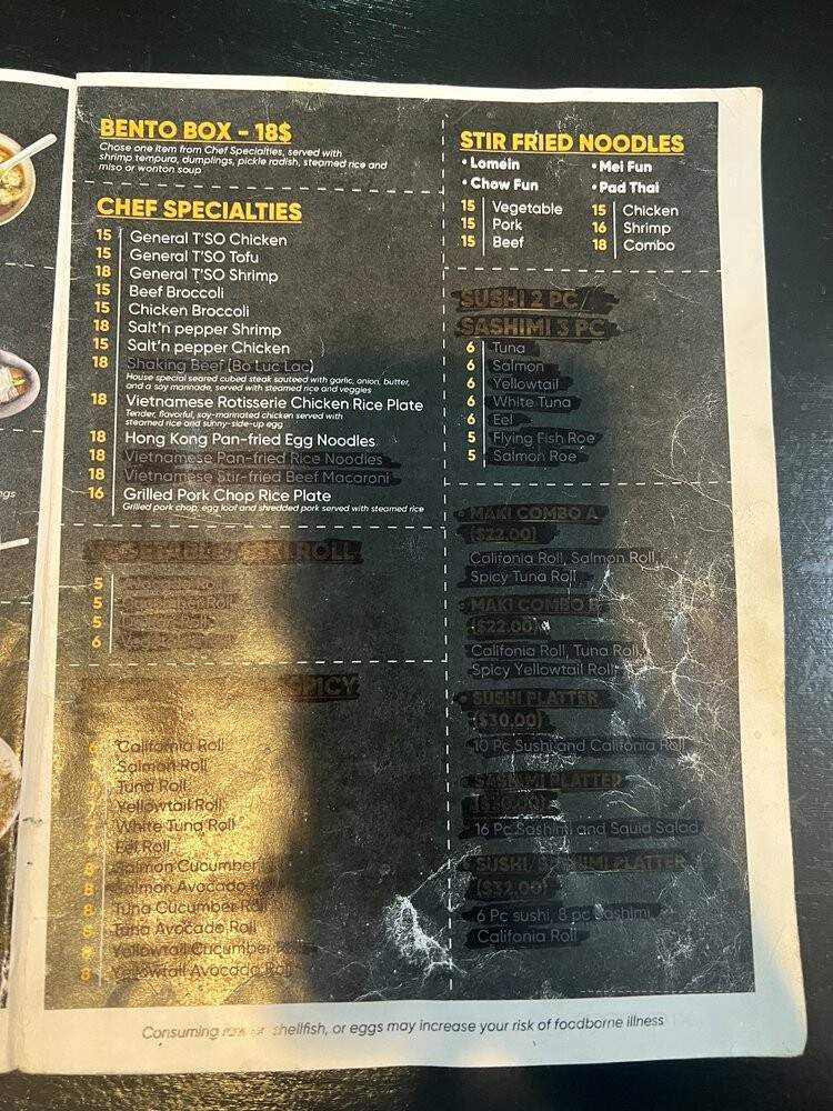 New Saigon - Pittsburgh, PA menu_pic