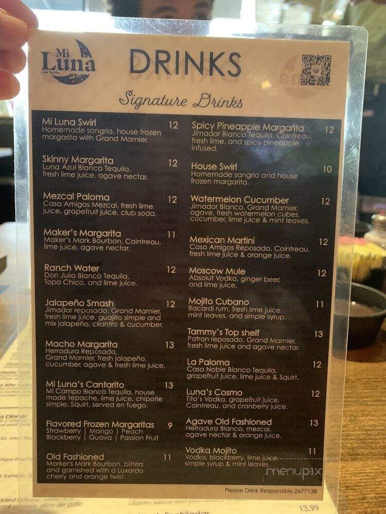 Mi Luna Tex-Mex - Prosper, TX menu_pic