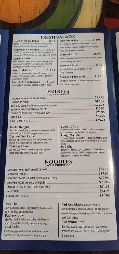 Malakor Thai Express - Loxahatchee, FL menu_pic