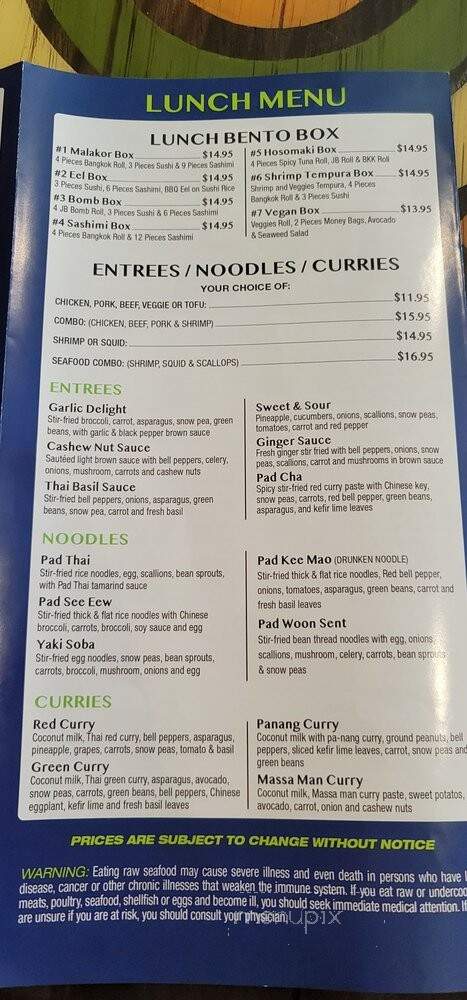 Malakor Thai Express - Loxahatchee, FL menu_pic
