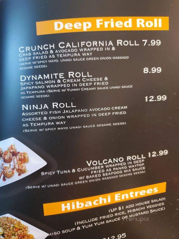 Sushi Star - Citrus Heights, CA menu_pic