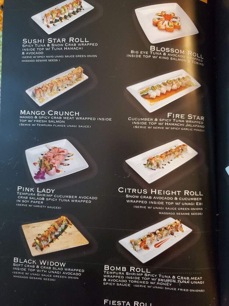 Sushi Star - Citrus Heights, CA menu_pic