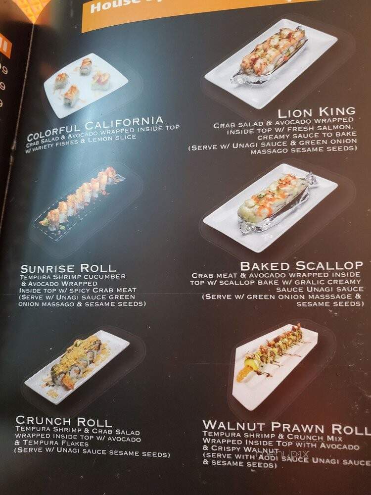 Sushi Star - Citrus Heights, CA menu_pic
