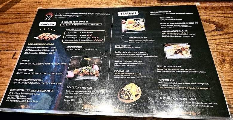 Mad For Chicken - Carrollton, TX menu_pic