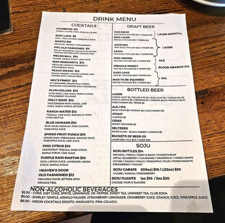 Mad For Chicken - Carrollton, TX menu_pic