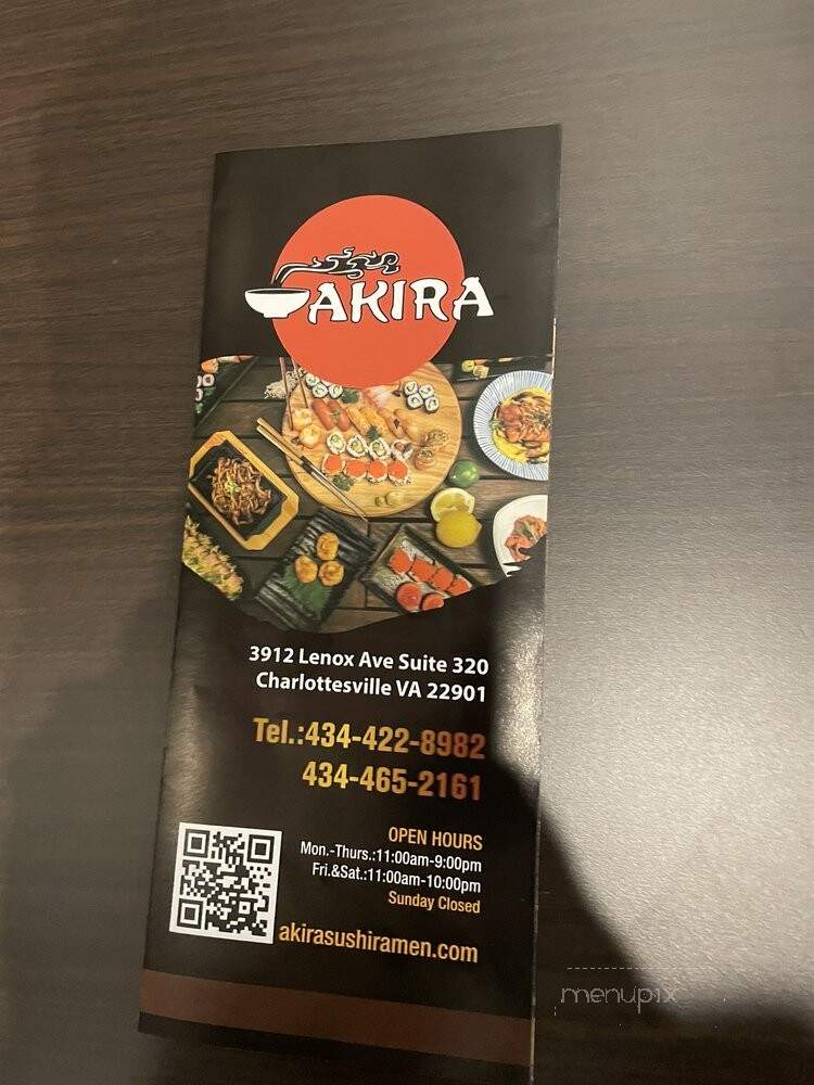 Akira Sushi & Ramen - Charlottesville, VA