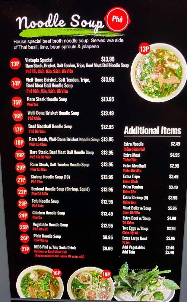 Vietopia Bistro - Farmington, UT menu_pic