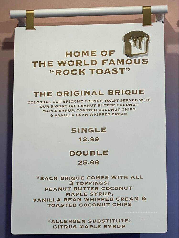 Brique French Toastery - Los Angeles, CA menu_pic