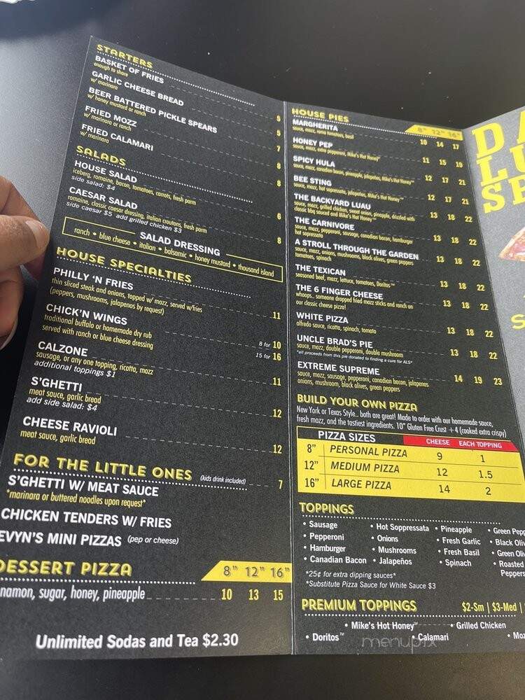Sauce'd - Dallas, TX menu_pic