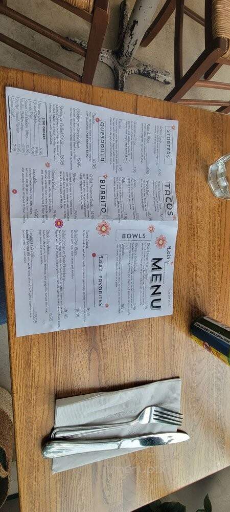 Lola's Mexican Restaurant - Brooklyn, NY menu_pic