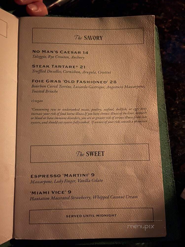 No Man's Land - Fort Lauderdale, FL menu_pic