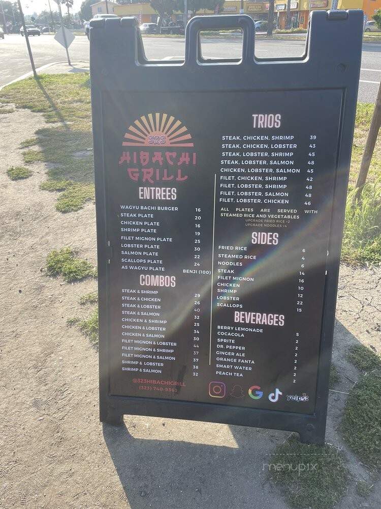 323 Hibachi Grill - Los Angeles, CA menu_pic